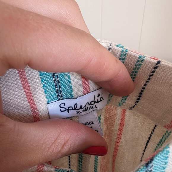 Splendid Linen Romper, XS - Picture 2 of 3